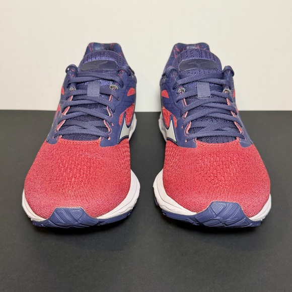 MIZUNO Shoes Womens Size 9.5 Wave Rider 23 Red & Blue Athletic Sneakers - Picture 2 of 11